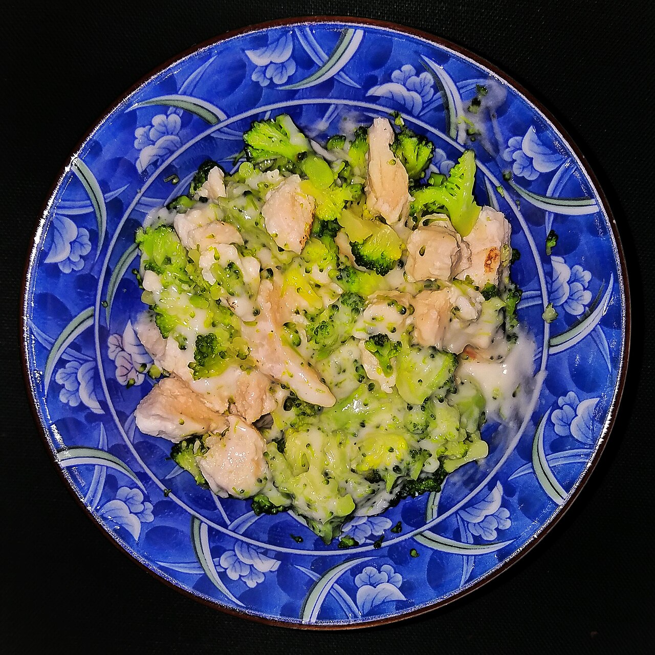 Chicken and broccoli plate