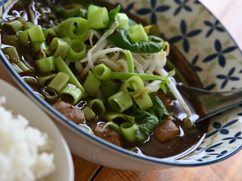 Soy Ginger Beef and Bok Choy