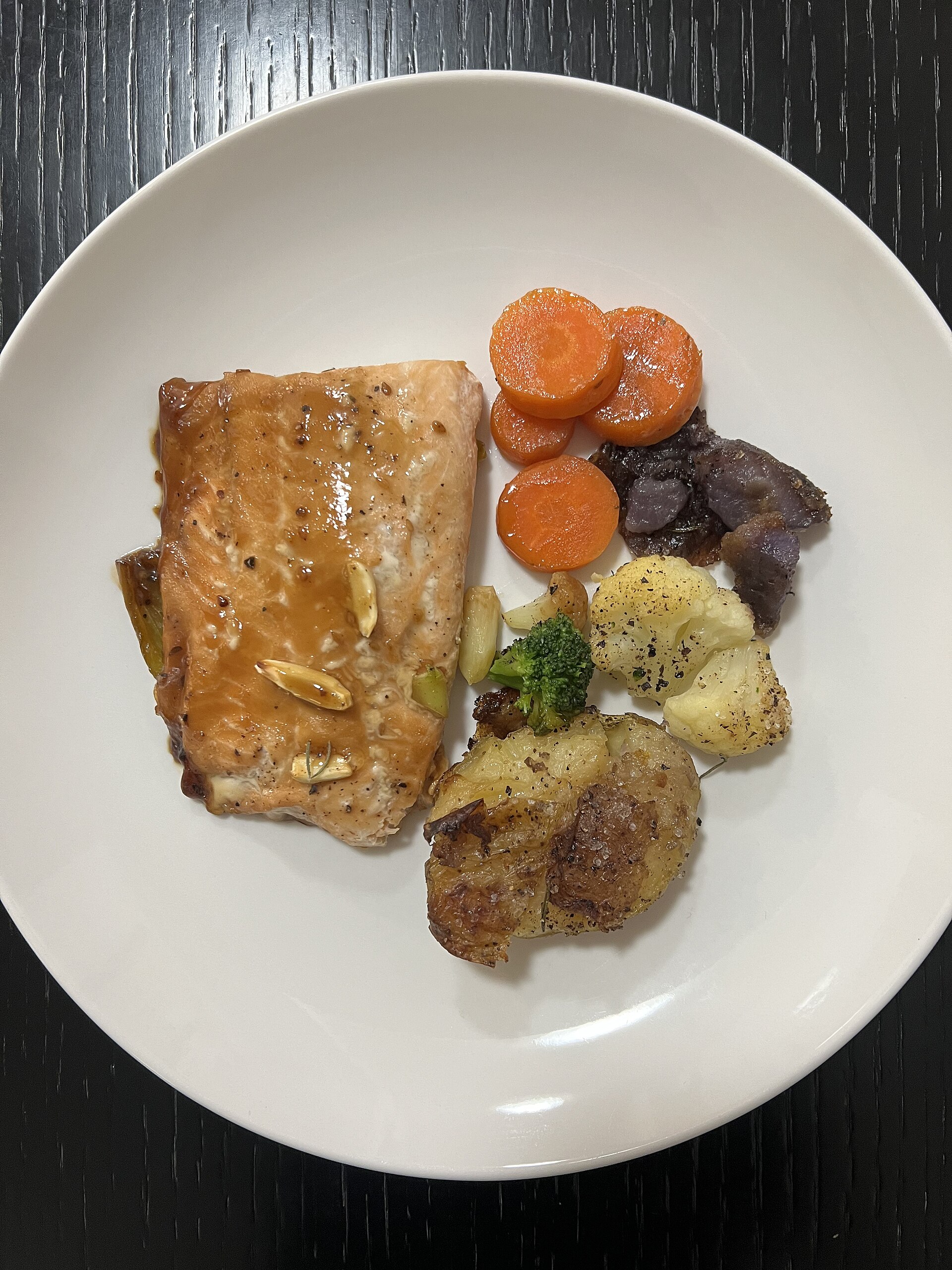 Teriyaki Salmon Rice Skillet